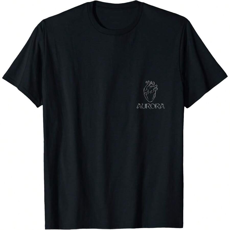 Aurora Official Heart T-Shirt - Black - View 1