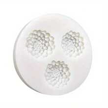 1pc Handmade Dahlia Candle Silicone Mold - Light Grey - View 3