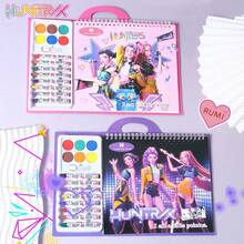 K-POP女团主题儿童涂鸦绘画书、拼图玩具、画板、生日礼物、幼儿园纪念品、创意工具、新年礼物