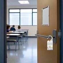 2pcs Floral & Leaf Pattern "Do Not Disturb" Acrylic Door Sign, "Welcome To Knock" Decoration, Suitable For Office, Meeting Room, No Electricity Required