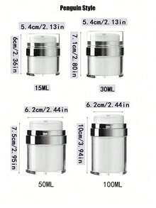 1pc Pump Vacuum Cream Bottle, Full Coverage Lotion Pump Container And Portable Cosmetic Travel Dispenser - Multicolor - View 6