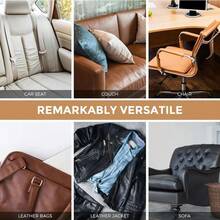 1卷大号自粘皮革修补胶带，高强度皮革修补贴片，适用于沙发、座椅、办公椅、家具、手提包、汽车座椅、船座椅、扶手椅、鞋子、夹克等。 - 彩色 - 查看 6