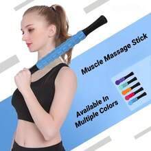Gear Massage Stick Yoga Deep Muscle Relaxation Axis Personal Training Fascia Roller Plastic Fitness Body Massager - Multicolor - View 6