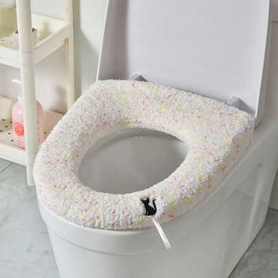 1pc Universal Toilet Seat Cover, Suitable For All Seasons, Especially For Winter, Fits Standard Toilet Seats