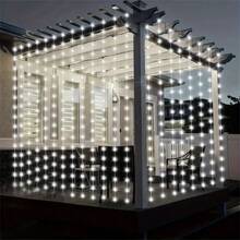 200盏灯，浪漫节日氛围装饰，情侣礼物，情人节卧室吊灯，婚礼生日派对装饰，室内装饰，斋月装饰，母亲节装饰，复活节装饰 - USB窗簾燈串 - 查看 4