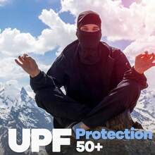 两件套男士黑色针织拉法帽滑雪面罩触屏手套，均码，涤纶材质，防风透气，休闲运动面罩及暖手器，适合日常骑行、滑雪等户外活动