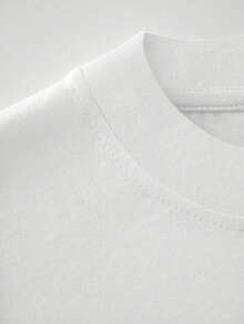 sweat-shirt décontracté et ample à col rond et manches longues, de couleur unie, pour femmes. Convient pour les voyages, les sorties, les fêtes, les achats, la photographie de rue, les sports, la danse, le fitness et le port quotidien - Blanc - Voir 4