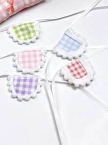 6件创意小型宠物围裙，异域风情宠物围兜，适合仓鼠和其他小型爬行动物日常拍照装饰，经典格子边饰设计，适合秋冬季节，款式随机