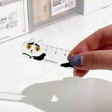 Five-Piece Set, Including 4 Cute Rulers + 1 Key Buckle, High-Value Ruler Stationery Set, And A Friend's Stationery. - 混色 - 查看 2
