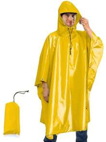 3-In-1 Poncho Style Rain Poncho, Suitable For Adults Outdoor Hiking, Climbing, Cycling, Lightweight And Portable, Multi-Functional. Lightweight And Portable, Multi-Functional And Practical, Windproof And Rainproof, Breathable And Comfortable, Quick To Store, Fashionable Appearance. - Multicolor - View 6