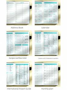 1pc Fresh Light Black 2026 Daily Planner - Vertical Texture Strap Design Daily Agenda - Daily & Monthly & Weekly Notebook, Hardcover+Ultra Thick Paper, 400 Pages, (Jan-Dec 2026) Calendar Planner For School Office Schedule - Valentine's Day Gift - màu đen - Xem 6