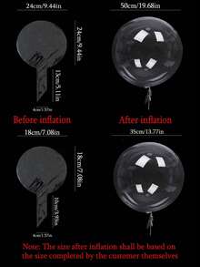 1 بالون شفاف مخصص، بالون عيد ميلاد شخصي، بالون فقاعة شفاف مخصص بالاسم، صمم بالونك الخاص لعيد الميلاد، ملصق بالون شخصي، بالون فقاعة شفاف، بالون نفاخ شفاف، ديكور حفلة زفاف وعيد ميلاد، ملصق بالون، بالون شخصي وملصق فينيل - متعدد الألوان - مشاهدة 8