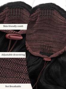 Synthetic Wigs Wavy Hair Ponytail Extensions Roman Curl Ponytail Hairpiece With Drawstring Curl Ponytail Suitable For Women's Daily Wear And Gatherings - Multicolor - View 2