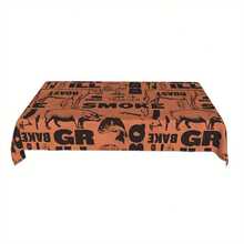 1pc Traeger BBQ Smoker Vintage Tablecloth - Washable Polyester, 35x55in, Butcher & Smoker Design For Home Kitchen, Dining Room, Parties & Holidays, Indoor/Outdoor Use, Indoor Table Decor | Rustic Table Decor | Versatile Use Fabric - Nhiều màu - Xem 5