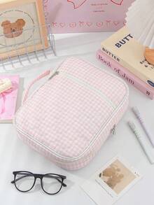 Cute Quilted Bible Protective Cover Large Bible Cover Case Book Cover Protector Sleeve Travel Book Cloth Sleeve Cover Student Diary Loose Leaf Binder Protective Case Portable Ledger Notepad Diary Cover Sleeve For Or Softcover Decor Floral Fabric Soft Flower Cloth Travel Sleeves Cover,Book Decor,Bible