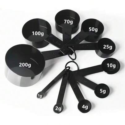 10 قطعة/مجموعة أدوات قياس للمطبخ، ملاعق قياس، ملعقة شاي، ملعقة سكر، كوب قياس الدقيق والطحين، أدوات قياس للخبز والطهي