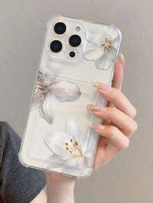 1pc Transparent Card Slot Holder Phone Case Compatible With IPhone 17 16 15 14 13 12 11 Pro Max 14Plus, Transparent Wallet Silicone Shockproof Back CoverFOR-YOUR-BELOVED-PHONEFashionable, Valentine's Day,Shockproof And Drop-Resistant Phone Case - Kiểu 2 (1 cái) - Xem 10