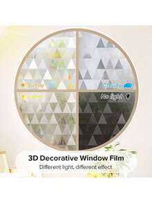 EstiloTendenciarabbitgoo PelíCula De Privacidad Para Ventanas, No Adhesiva,ArcoíRis,Adhesivo Para Ventanas,Vinilo Decorativo 3D Para Ventanas,PelíCula Para Cubrir Vidrieras,Bloqueo Solar UV,17.5 X 78.7 PulgadasCalidad PremiumVersióN Mejorada - 44,5 x 200 centímetros - Ver 8