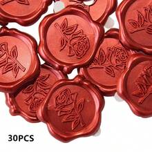 20/30/50 Pcs Wax Seal Stickers, Wedding Invitation Envelope Sealing Stickers, Self-Adhesive Envelope Sealing Stickers, Suitable For Weddings, Invitations, Envelopes, Gift Packaging, Christmas And Other Occasions. - Hot Pink - View 13