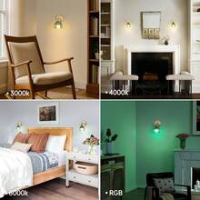 2 Pack Crystal Wall Lamp – Modern Simple Design For Corridor, Entrance & Bedroom - 2-pack - View 6