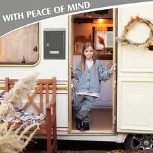 Caja de donaciones metálica con llave Buzón con cerradura Caja de sugerencias Urna segura montada en pared con ranura - Gris - Ver 6