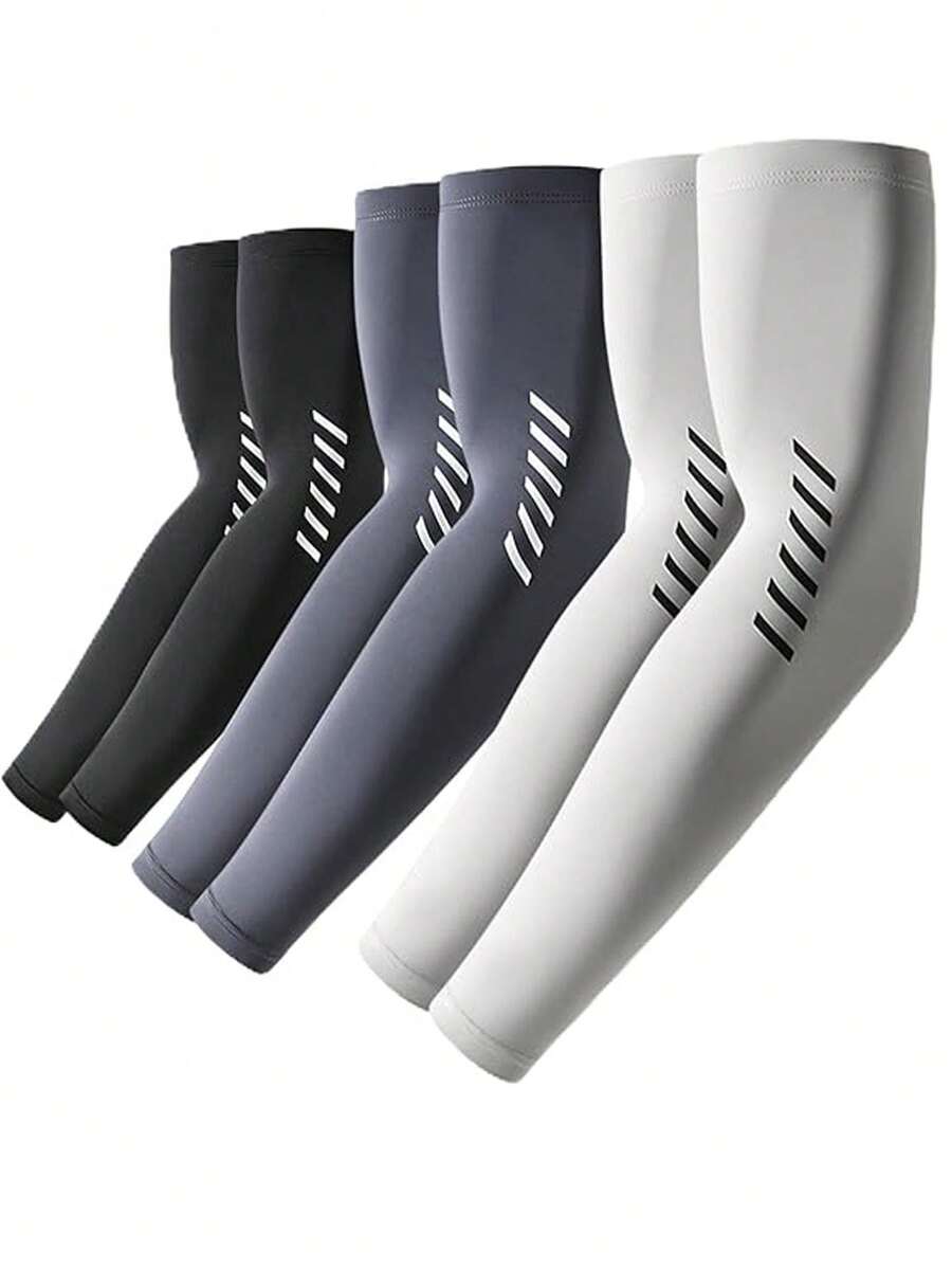 UV Sun Protection Arm Sleeves For Men Women, UPF 50+ Cooling Sun Sleeves To Cover Arms Sports Compression Covers Arm Sleeves/Arm Protectors For Basketball, Tennis, Cycling, Fishing, And Other Outdoor Sports; Quick-Drying Ice Sleeves Suitable As A New Year's Gift, Spring Gift, Or For Indoor Sports, Outdoor Sports, And Cycling. - Multicolor - View 1