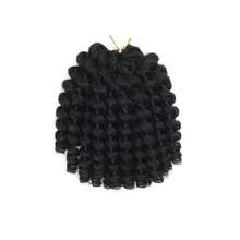 Wand Curl Crochet Braids Hair 8/10/12 Inch Jamaican Wand Curl Ombre Crochet Hair Jamaican Bounce Crochet Hair Colored Crochet Braids Ringlet Twist Hair Extension Crochet Hair - Multicolor - View 9
