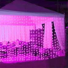 200盏灯，浪漫节日氛围装饰，情侣礼物，情人节卧室吊灯，婚礼生日派对装饰，室内装饰，斋月装饰，母亲节装饰，复活节装饰 - USB窗簾燈串 - 查看 15