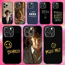 221b S-Sherlock-Holmeses Phone Case For IPhone 16,15,14,13,12,11,Pro,Max,Plus,X,XS,XR,SE,8,7,Mini,Soft Silicone Black Case Iphone17 Promax - z4 - 查看 4
