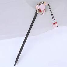 2026 New Super Fairy Hanfu Hair Accessories Girl Hairpin Ancient Style Hairpin Tassel Hair Stick Ancient Costume Accessories Forest Style Pink 1pcs - Hoa Đô - Xem 8