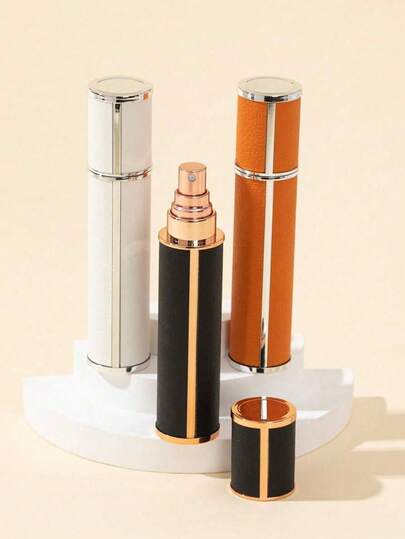 10 مل رذاذ عطر مطفي ذو نهاية مطفية - قابل لإعادة التعبئة، محمول، مصنوع من مواد بلاستيكية منخفضة التحسس، مناسب للسفر والاستخدام اليومي، هدية رائعة للأصدقاء والعائلة، مصنوع من جلد اصطناعي