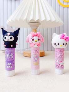 Sanrio 1pc Hello Kitty, My Melody, Kuromi Glue Stick/Glue, Stationery Supplies, Back To School Essential (Some Accessories Shipped Randomly)