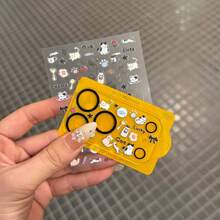 Apple 17 Pro/ProMax Lens Film+Sticker Transparent Decoration DIY Sticker Cute Teddy Bear Sticker - Clear - View 6