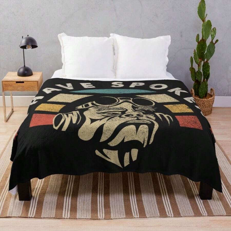 I Have Spoken Mandalorian Kuiil Quote Throw Blanket - Ultra Soft Flannel Blanket For Couch, Bed And Sci-Fi Decor, Character Design, Cozy Gift For Fans And TV Series Collectors - Màu sắc hình ảnh chính - Xem 1