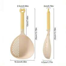 1/2 chiếc - Muỗng múc canh/rây 2 trong 1 - Làm từ chất liệu PP, muỗng và rây đa năng, kích thước lớn phù hợp cho nhà bếp gia đình, thích hợp để múc há cảo và mì, chịu nhiệt. - Nhiều màu - Xem 8