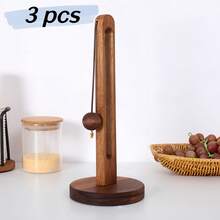 1个木质纸巾架，壁挂式纸巾卷分配器收纳架，适用于厨房、派对、家庭用餐、高端餐厅用品、乔迁礼物 - 彩色 - 查看 17