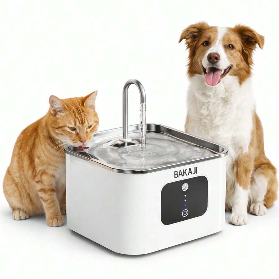 Bakaji 3.5L Smart Sensor Pet Water Dispenser, Automatic Water Fountain Dispenser For Dogs And Cats With 2 Modes And Long Battery Life - 3L - View 1