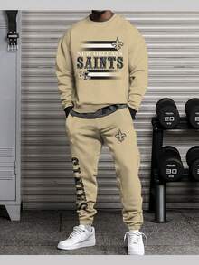New Orleans Saints 3D Tracksuit And Pants Two-Piece Set (Men's And Women's) - The Perfect Sports Gift.-2 - Style - 查看 3