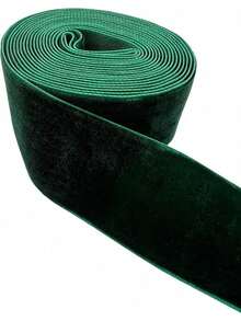 EstiloTendenciaPEPPERLONELY - Cinta De Terciopelo De Una Cara De 3 Yardas, 38 Mm, Color CaquiCalidad PremiumVersióN Mejorada - verde - Ver 3