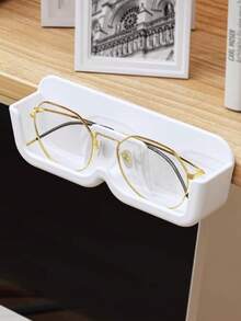 8pcs Wall-Mounted Eyeglass Storage Box, No Drilling Required Self-Adhesive Glass Display Cabinet, Sunglasses Organizer Rack - Multicolor - View 5