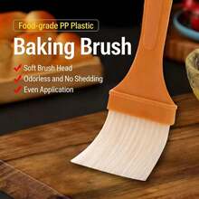 1/5pcs Heat Resistant Silicone Basting Brush, Suitable For Baking, Grilling, Cooking, Daily Cooking - Multicolor - View 4