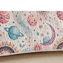 3pcs Bedding Set, Soft & Breathable Lightweight Bed Skirt, Super Fine Fiber Material, Printed Pattern Blanket, Suitable For All Seasons Home Decor, Ideal For Holiday Gifts, Oversized For Double Bed (1pc Comforter + 2pcs Pillow Covers), Pillow Insert Not Included - Baby Pink - View 6