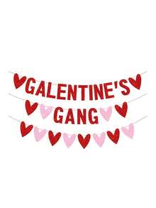 1 Bộ trang trí banner hình trái tim cho Ngày Galentine, Tiệc dành cho các quý cô độc thân/Hội ngộ Galentine, Trang trí tiệc Galentine lấp lánh chủ đề Hạnh phúc và Trái tim, Banner cờ hiệu cho tiệc Galentine, Trang trí tiệc Galentine cho bé gái, Trang trí Galentine màu hồng và đỏ, Đồ dùng tiệc cho phụ nữ, Trang trí tiệc Galentine, Trang trí tiệc kỷ niệm Ngày Valentine - Nhiều màu - Xem 10