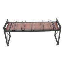 SENDERPICK Wine Racks With 5 Stem Glass Holder Wall-Mounted Wine Rack Rustic Metal Hanging Wine Holder - 黑色 - 查看 11