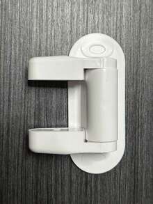 1个带防滑锁扣的门挡，适合家庭使用，无需缝在门上，便携式门把手锁（颜色和款式随机） - 白色 - 查看 12