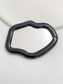 Handheld Heart Shaped Makeup Mirror | Cute Valentine's Day Gift For Her Girlfriend Wife | Portable Double-Sided Mini Compact Mirror | Foldable Non-Fragile Simple Cosmetic Repair Mirror For Travel Purse School Office Home Makeup Vanity | Love Shape Romantic Mirror For Teens Women Girls, Birthday Gift, Anniversary Present, Bridal Shower, Selfie Photo Prop, Prom Night - Bạc - Xem 6