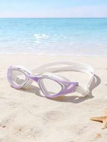 Adult Professional Swimming Goggles, High Transparency Anti-Fog Waterproof, Dual Silicone Sealing Strap, Essential For Swimming Pool, Beach, Training