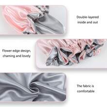 New Arrival Hot-Selling Double-Sided Usable Satin Shower Cap, Smooth European And American Style Sleep Cap - Grey - View 6