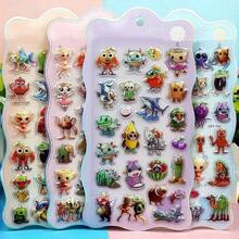 Brainrot Tung Tung Tung Sahur Cartoon 3D Embossed Stickers, Abstract Style, Suitable For Helmet Decorations, Craft Book Making, Car Decorations, Party Decorations, Scrapbooking, Laptops, Luggage, Guitars, Water Bottles, Phone Cases, And Fashion Decorations. (Random Color Of Packaging Base)