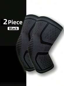 1pc/2pcs Knee And Sleeve Pads, Knitted Fabric Non-Slip Knee Strap, Sports Joint Protector For Outdoor Running, Basketball, Cycling To Provide Protection And Comfort - Multicolor - View 3
